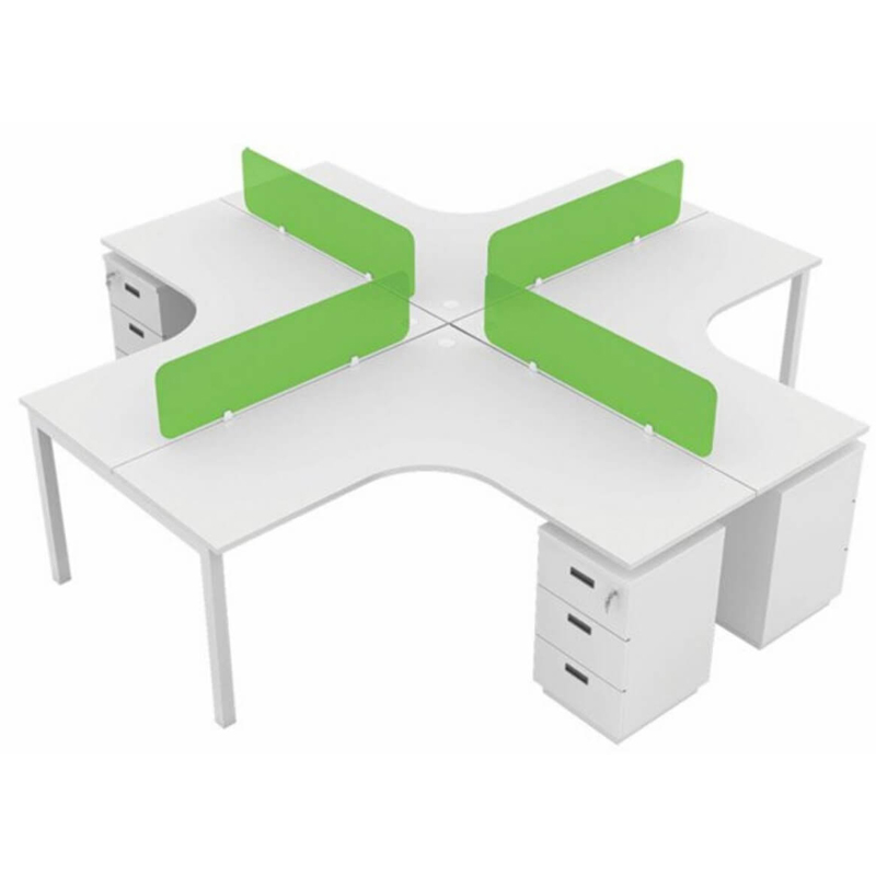 Office Workstations (Modular 4-Seater Units)